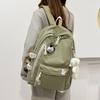 Large Women's Cute Japanese Style Backpack, Korean-Inspired, Versatile for Middle School Students