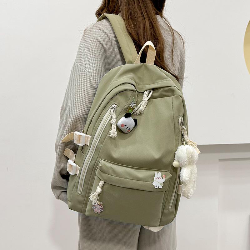 Large Women's Cute Japanese Style Backpack, Korean-Inspired, Versatile for Middle School Students