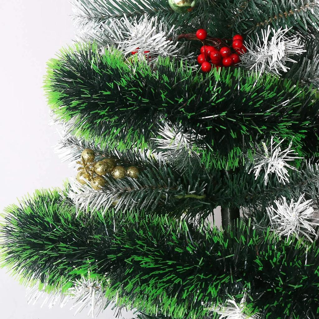 20/2M Zielony Girlanda z Cekinów Wstążki Świąteczne Ozdoba Wisząca Zawieszka Choinkowa Wieniec Laska Wstążka Nowy Rok Dekoracja na Imprezę Weselną