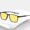 Unisex TR90 Night Vision Eyeglasses for Car Driving Use Outdoor Use UV400 Eye Protection Goggle Shades Men Ultralight Sports Style Sun Eyeglasses