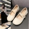Little Mary Jane Single Shoes Women's Low-heeled Women's Shoes Spring New Shallow Mouth with Skirt Small Leather Shoes Women