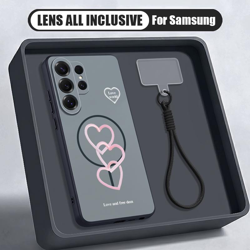 Marble Pattern Hand Strap Case For Samsung S26 Ultra S25 FE S24 S24 Plus A57 A37 A17 A56 A36 A16 A55 A35 A15 A54 5G Hybrid Magnetic Matte Cover