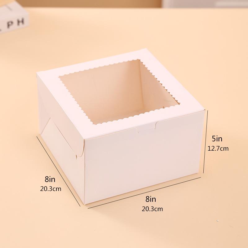 White Cardboard Windowed Cake and Pastry Box