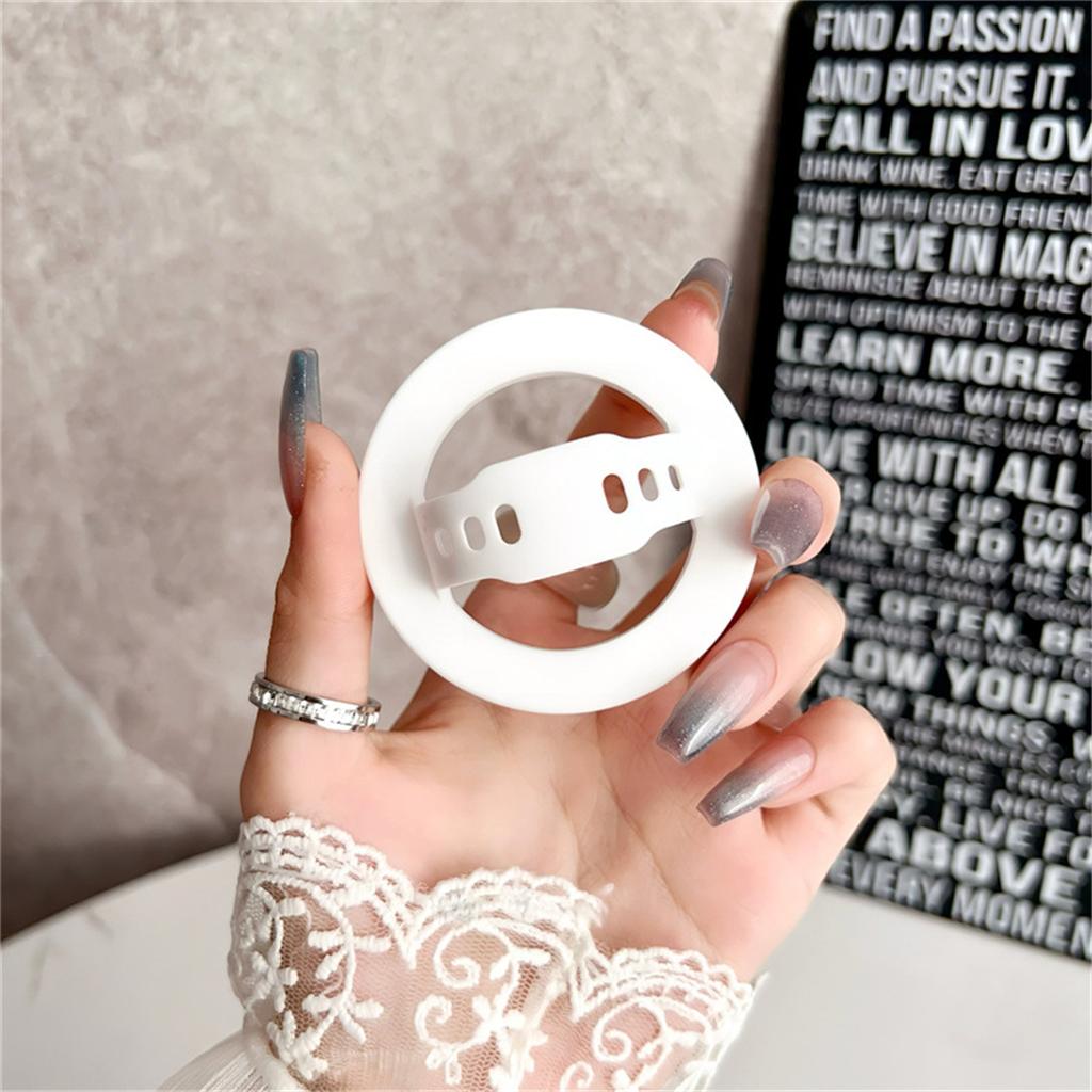 Hollow Strong Magnetic Liquid Silicone Comfortable Circular Grip Phone Holder For MagSafe Powerful Grip For Phone Ring Holder