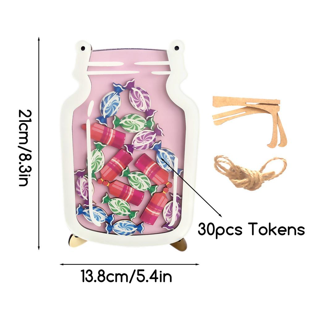 Classroom Jar Reward Candy Classroom Management Jar Teacher Reward 30pcs Candy Incentive Jar Home Bedroom Decor