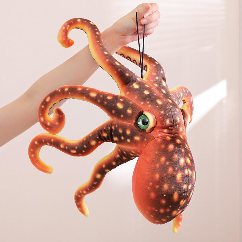 Octopus Plush Toy - Eight-Armed Doll, Children's Game Prop, Underwater Squid Ornament, Gift.