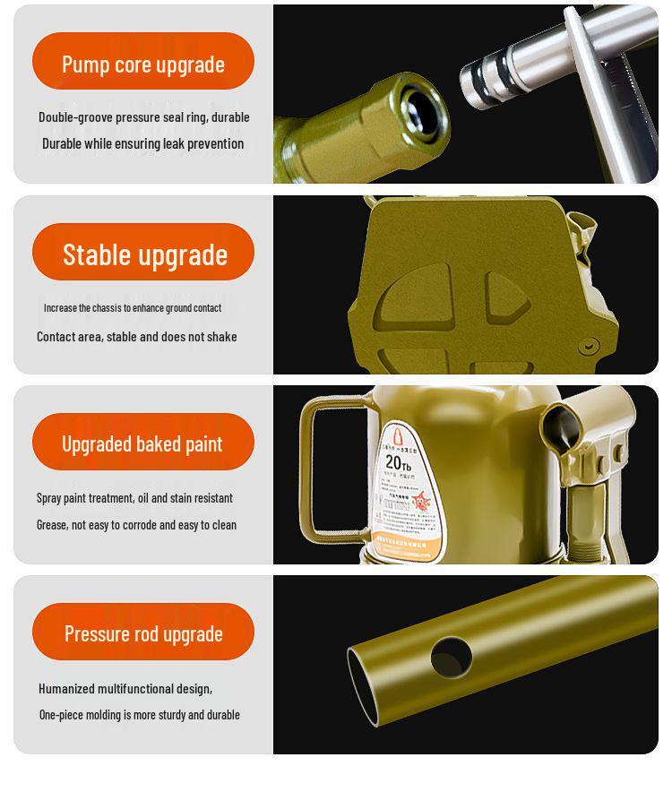 100T Heavy-Duty Vertical Hydraulic Hand-Operated Car Jack