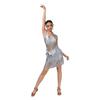 Women's Sequin Fringe Latin Dance Dress Set Performance Costume