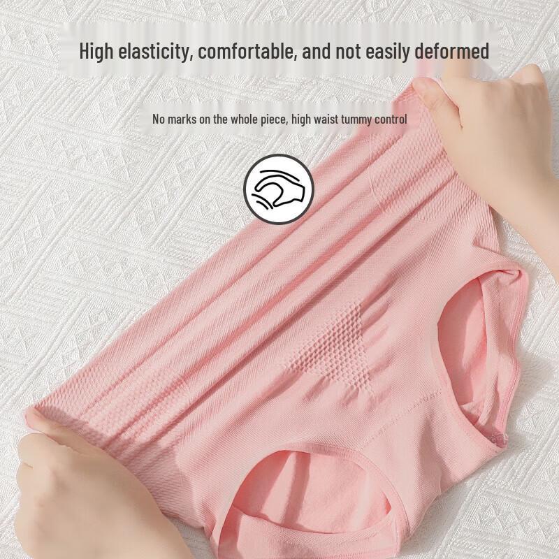 Langsha Women's Seamless High-Waist Shapewear Briefs