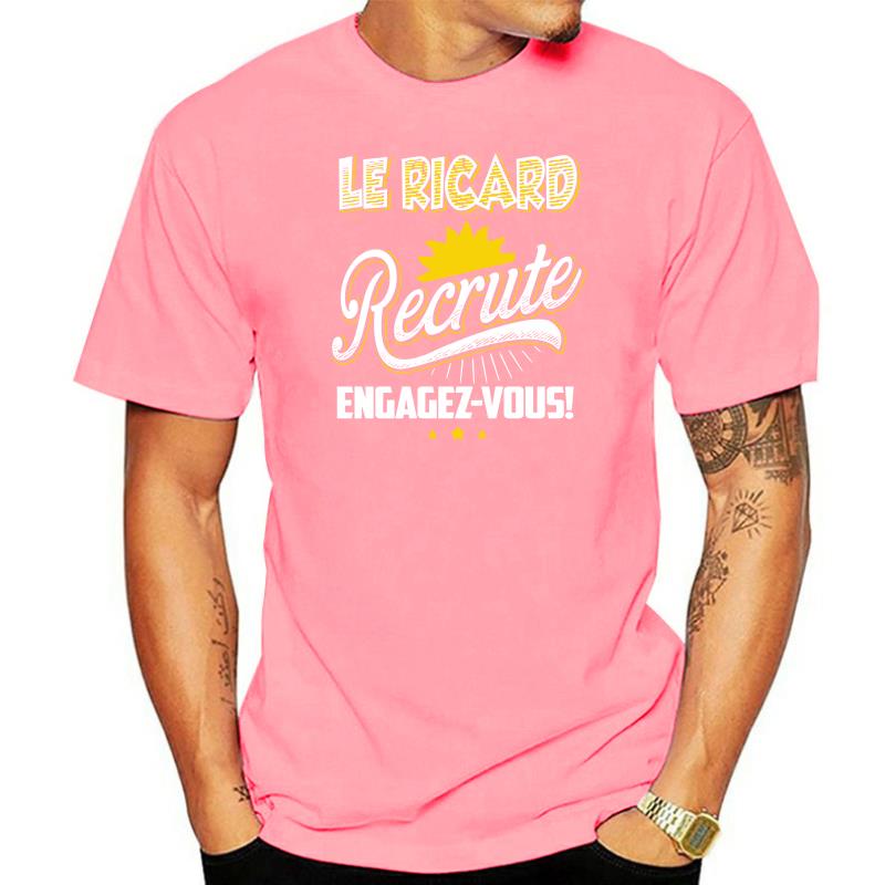 

Men‘s’ T Shirt Summer Le Ricard RECRUTE ENGAGEZ-VOUS Women T-Shirt L