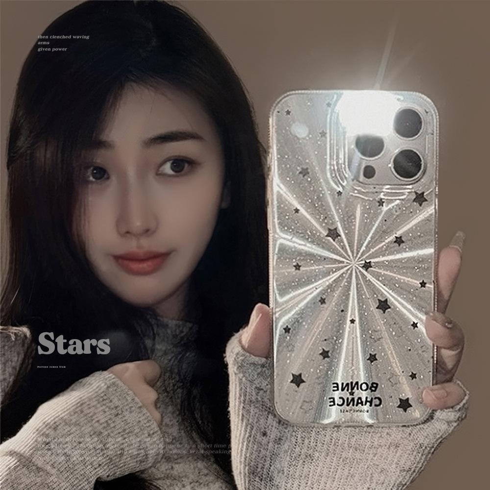 Aurora Ins Black Star Phone Case Apple 15pro Max Suitable for Iphone13 Anti Fall 16 Sweet Cool 14 Hard