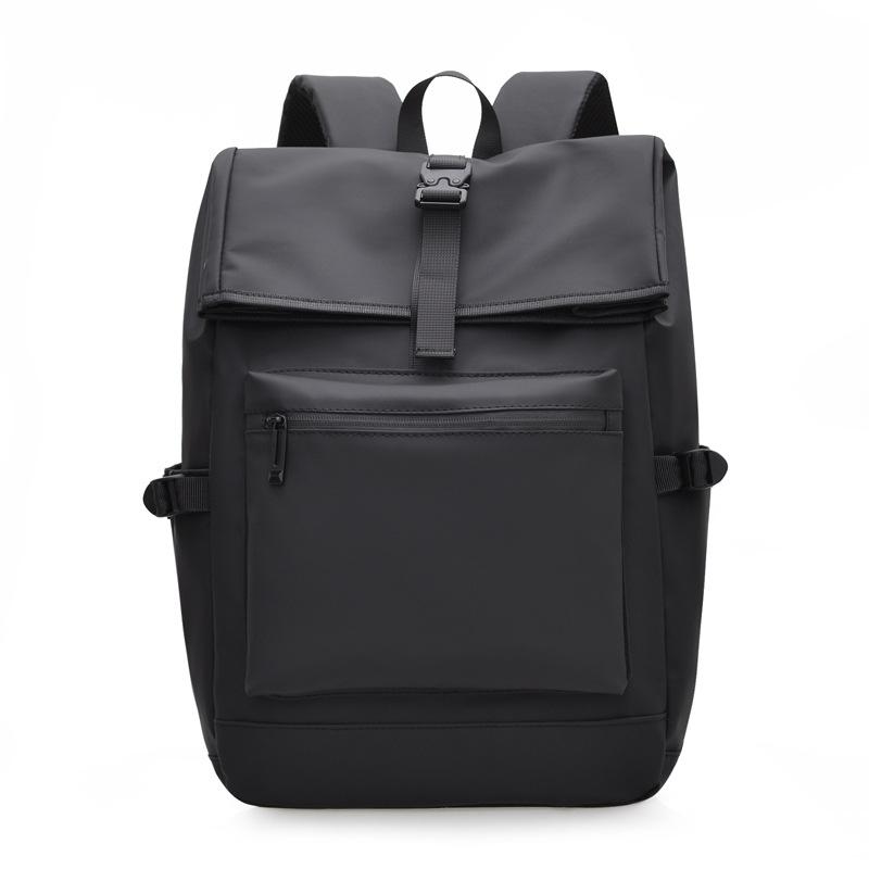 

New Men s Backpack Business Computer Bag Simple Casual Style Student School Bag Anti-splashing Travel Backpack 30*14*45cm чорний