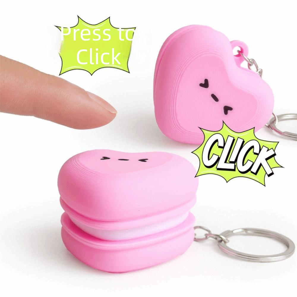 3D Printed Foods Clicker Keychain Food Funny Coffee Calming Keychain Kids Toy