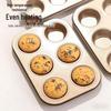 MDNG 24-Cup Mini Round Carbon Steel Cake Molds - 2 Pack