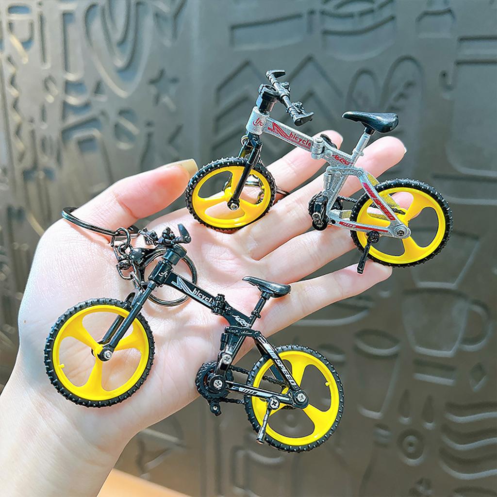 Alloy Folding Mountain Bike Model Toy Mini Finger Bike Fingertip Scooter