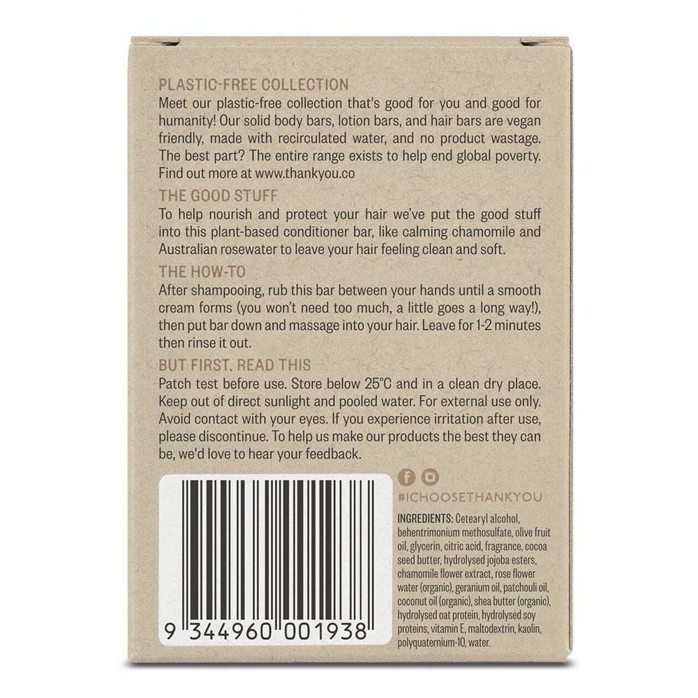 Thankyou Thankyou Conditioner Bar Chamomile & Rosewater, 2 units, 70g