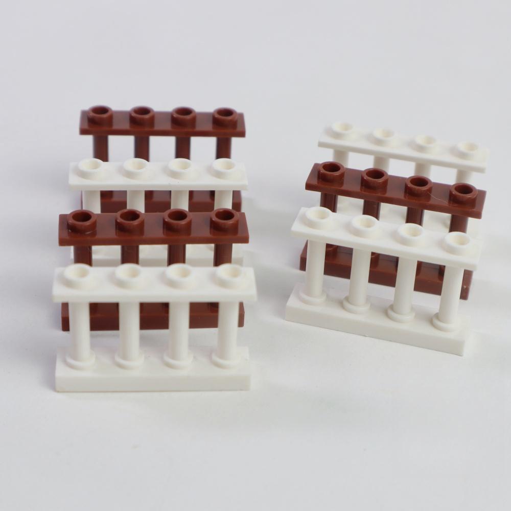 20PCS DIY Fence Railing Compatible Model Building Block Accessories Basic Components for House Garden Gift Toy Parts Compatible