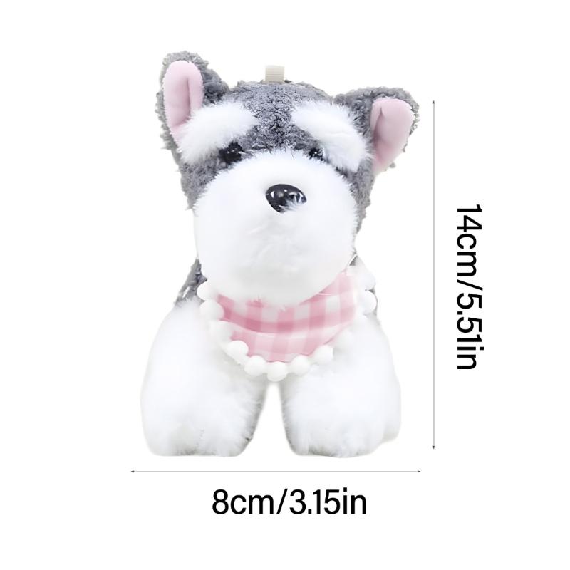 Multipurpose Schnauzer Dog Keychain Fashion Accessory for Pet Lovers and Stylish Individuals In Sturdy PP Cotton