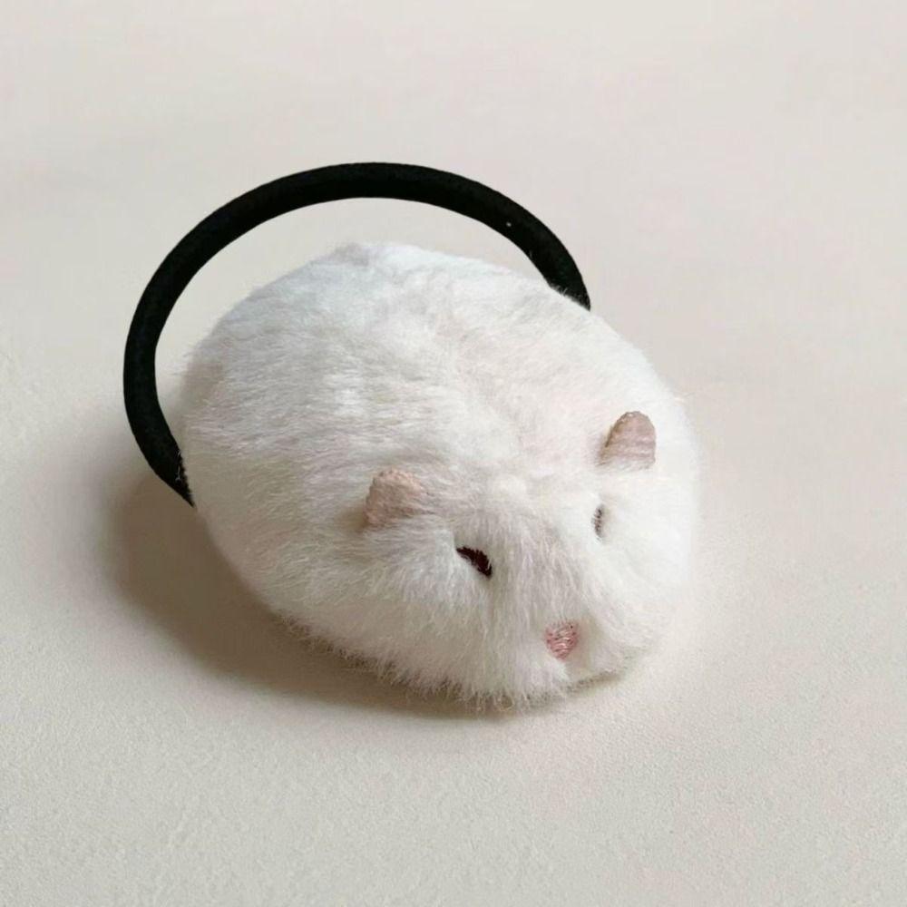 Cute Hamster Hair Clip Duckbill Clip Design Animal Hairpin Plush Hair Clip Sweet Hair Accessories