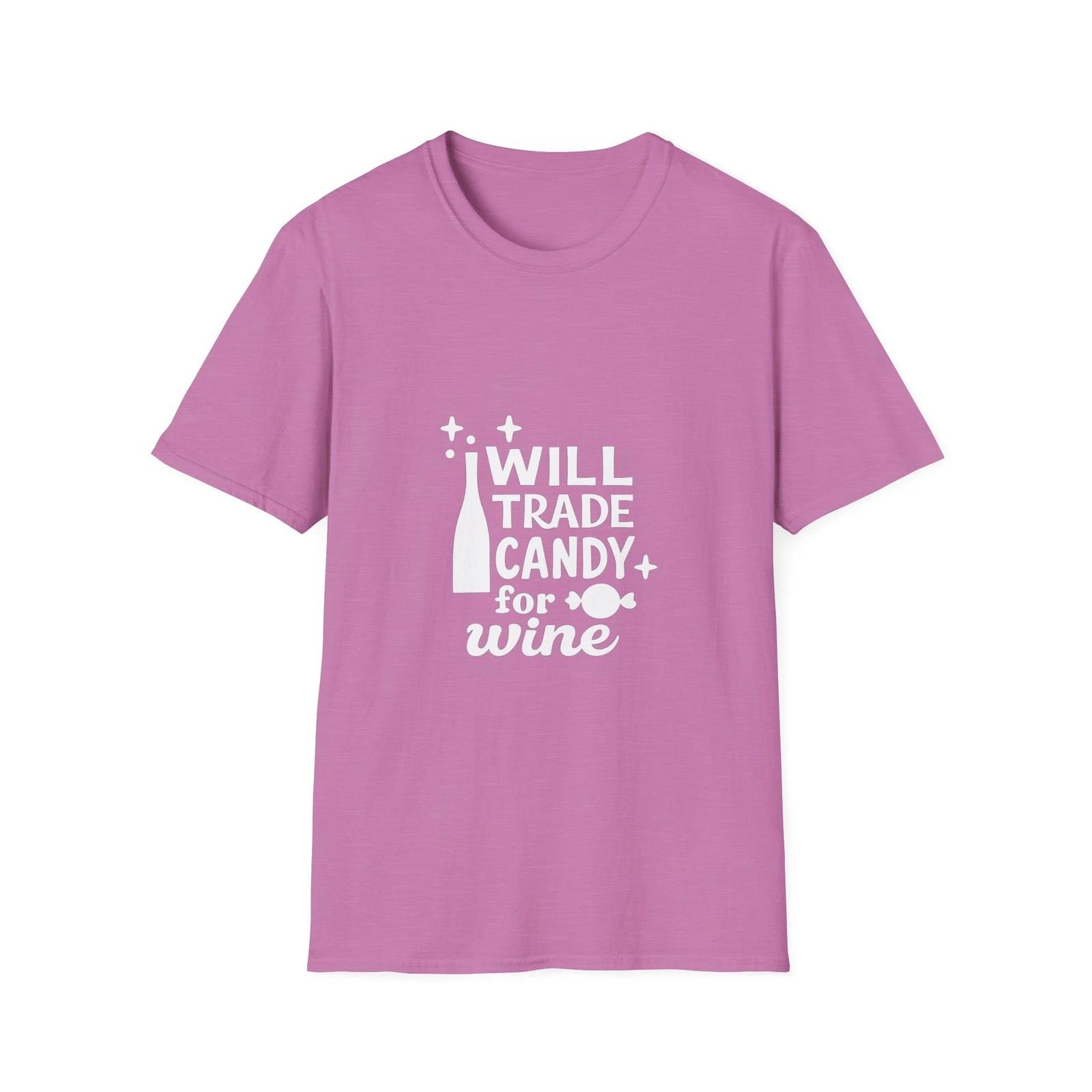 Will Trade Candy for Wine T-Shirt, Funny Gift, Halloween, Wine Lover [...] M