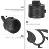 2pcs Black Curtain Rod Ends Decorative Curtain Pole Finials Standard Rods Vintage Boho Style Finials for Living Room Bedroom Home DeCor