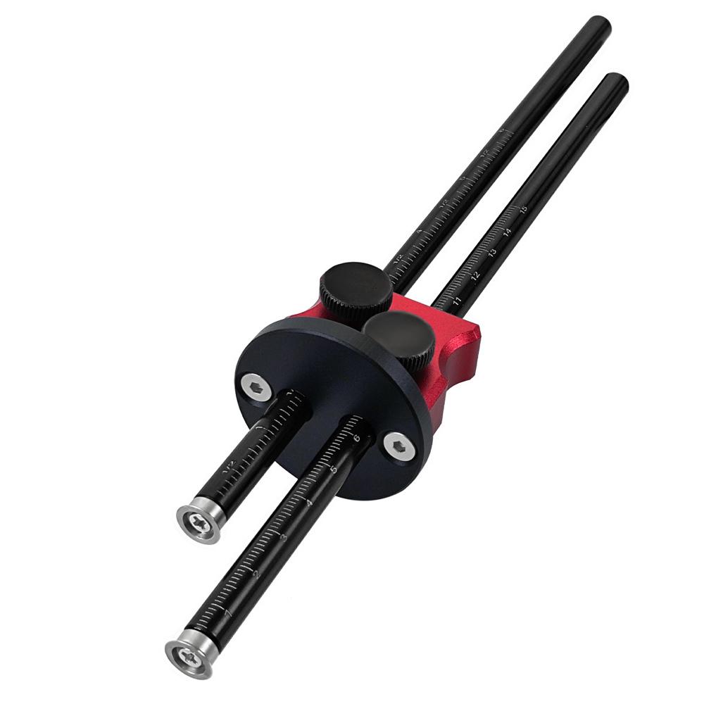 

Разметочный инструмент для деревообработки, метрический и имперский, разметочный шаблон для дерева, двухголовый разметочный инструмент с лезвием для красный/чёрный