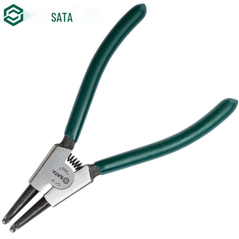SATA 72022 7-inch German External Curved Circlip Plier