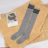 Long Socks With Three Stripes And Over The Knee College Style Performance Dance Women's Pressure Cotton Stocking
