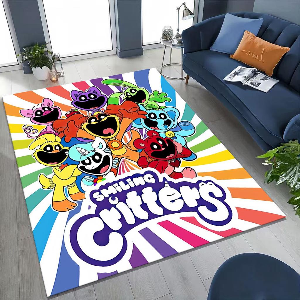 Cartoon S-Smiling C-Critters Craftycorn Catnap Rug for Bedroom Living Room Sofa Home Doormat Decor,Large Kid Non-slip Floor Mat