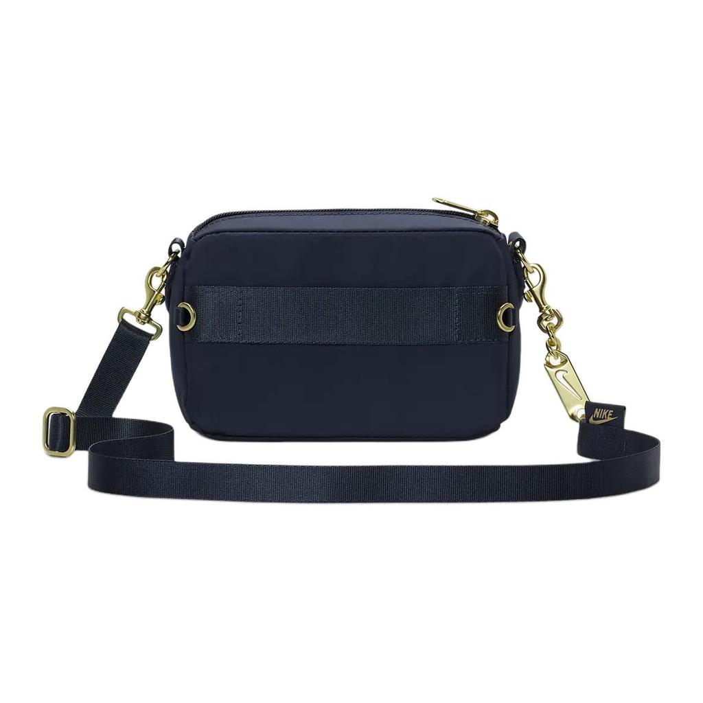 New Nike Fabric Shoulder Bag Women's Lightning Blue/Lightning Blue/Sesame Brown CW9304-437