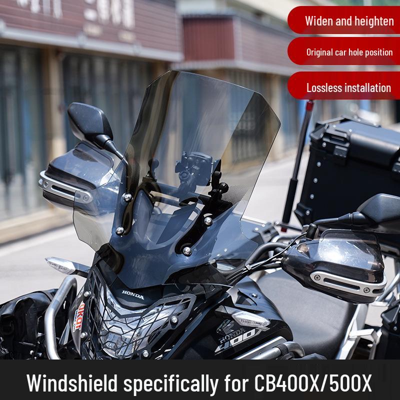 Pare-brise amélioré pour Honda CB400X/500X, Déflecteur de vent étendu