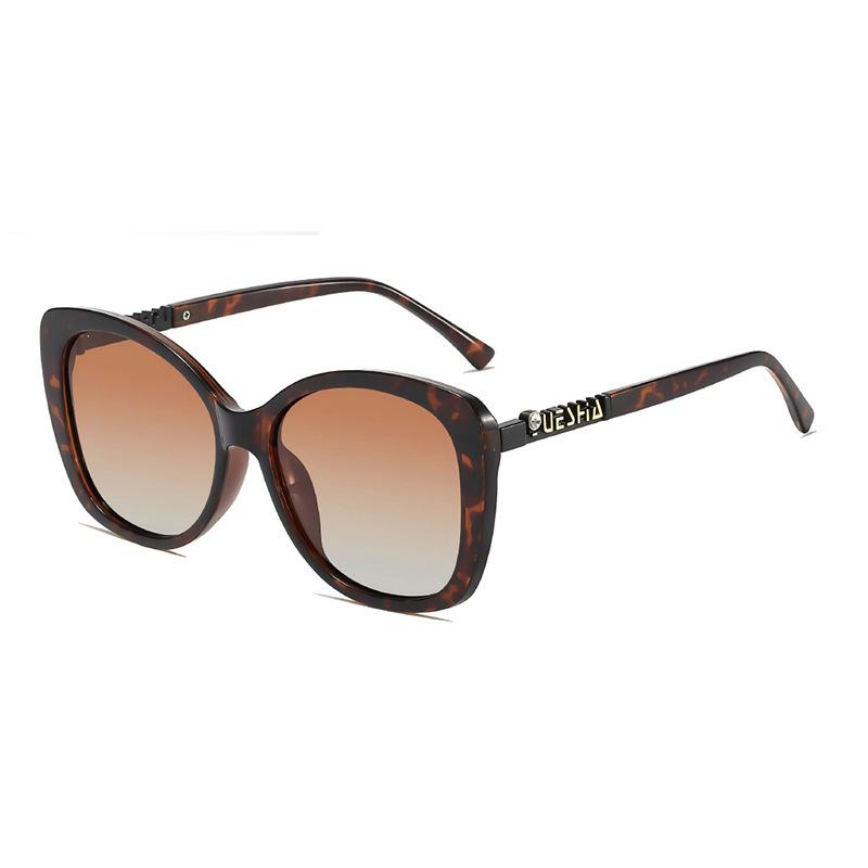 New trendy square diamond-encrusted sunglasses for women's high-end sense, personalized UV protection, fashion polarized sunglasses, sun protection