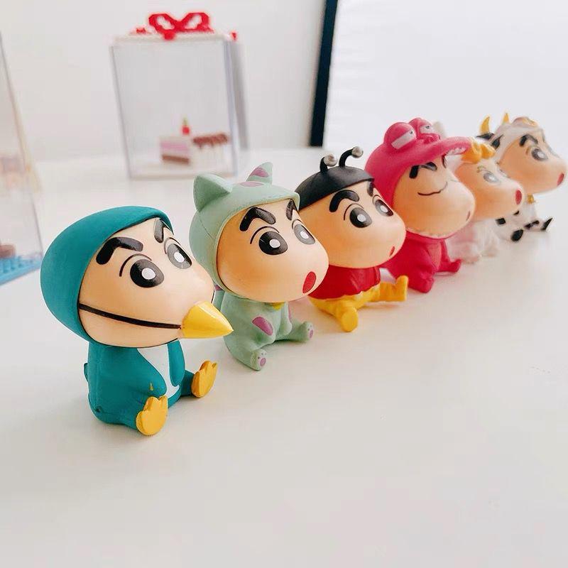 Cow-Themed Crayon Shin-chan Blind Box and Car Set
