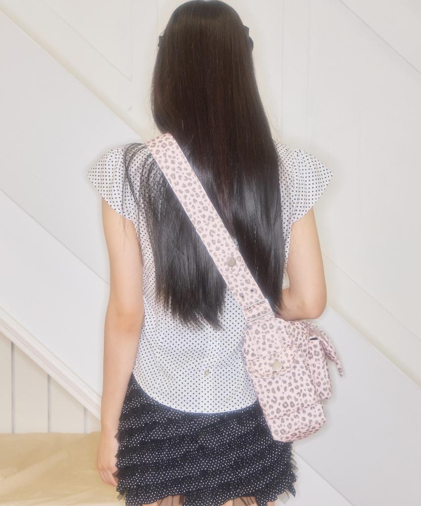 Shakiri Leopard Pocket Crossbody Bag (Pink)