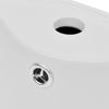 VidaXL Washbasin with Overflow Hole Faucet Ceramic White Bathroom Sink 141942