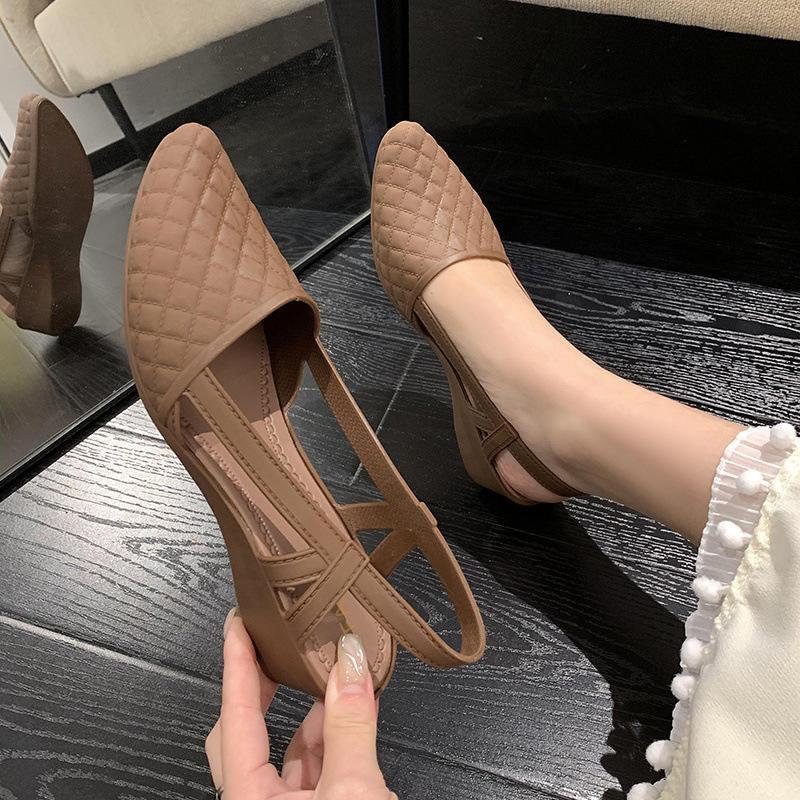 

Новые сандалии женские носят модные и универсальные, с индивидуальностью, расслабленные повседневные сандалии, нескользящая мягкая подошва, уличная одинарная обувь, дышащая 40