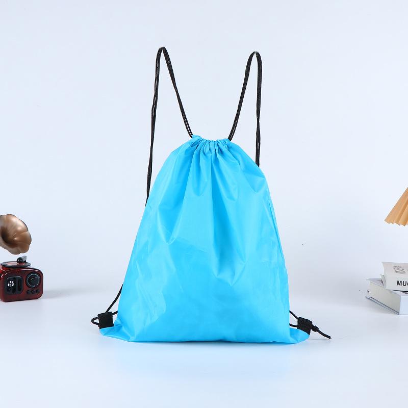 Colorful Polyester and Nylon Drawstring Bag: Double Shoulder Shopping and Storage Bag for Toys