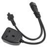 IEC320 C14 Male To C5 and  Female Power Cord C14 To C5 and  Y Spliter Power Cord Adapter Cable