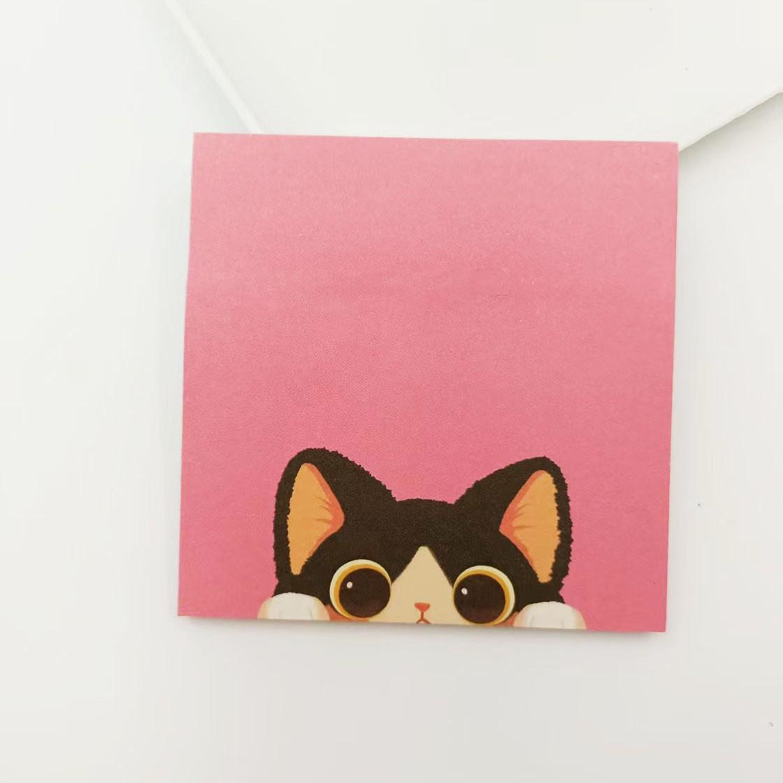 

50 Sheets Student Sticky Notes Paper Cute Animal Memo Notes Cartoon N Times Memo Pad School Gift Prizes Creative Stationery
