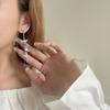 New trendy super fairy fringed butterfly earrings female, temperament long earrings cold wind earrings
