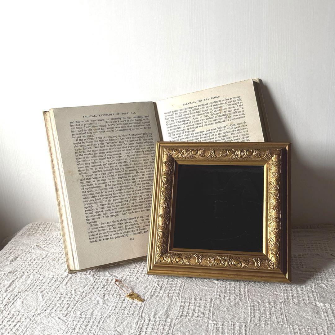 

[USED] Antique accessory case jewelry box gold