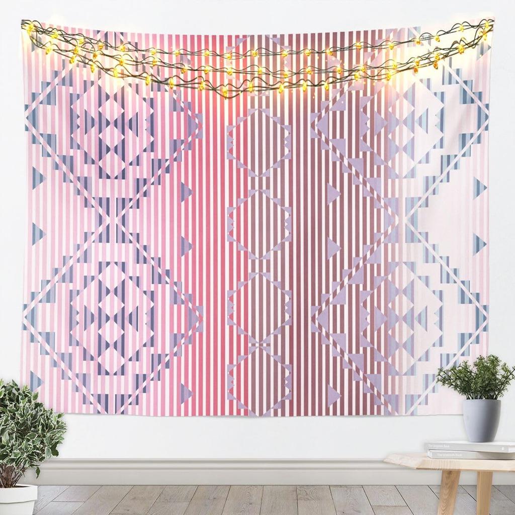 Southwestern Aztec Tapestry Kids Retro Bohemian Western Wall Art For Bedroom Living Rooms, Boho Tribal Wall Hanging Blanket