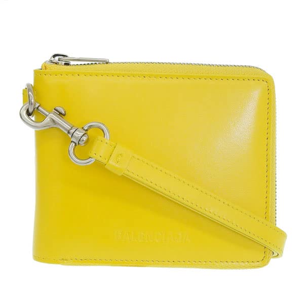 Wallet Outlet Leather Yellow 66404323V4Y BALENCIAGA [BALENCIAGA] Bi-fold Women's [item]