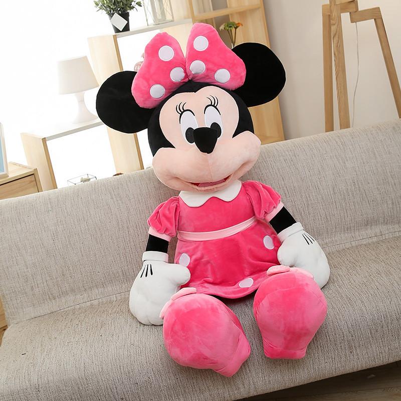 

Versatile Mickey Or Minnie Mouse Plush Toy Doll Crafted With Soft Comfortable Materials For All Ages pink,35cm