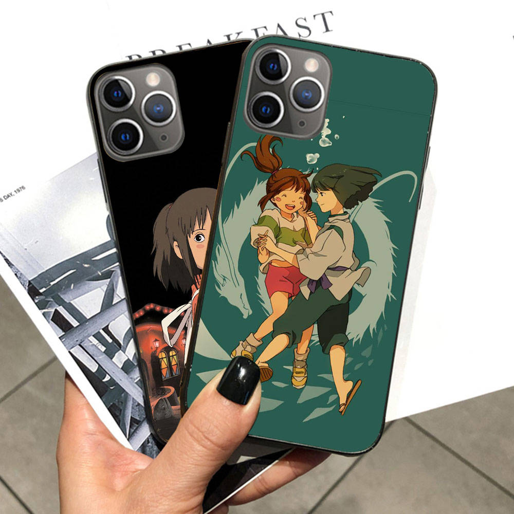 Hülle für iPhone 16 15 Plus 14 13 12 11 Pro 8 7 6S 6 SE 5S X XR XS Max Realme C30 C33 C31 9I Schwarze Softcover WI60 Chihiros