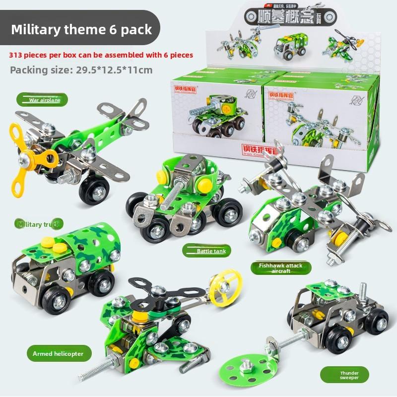 Childrens Diy Metal Assembly Kit With Offroad Motorcycle Model For Educational Play