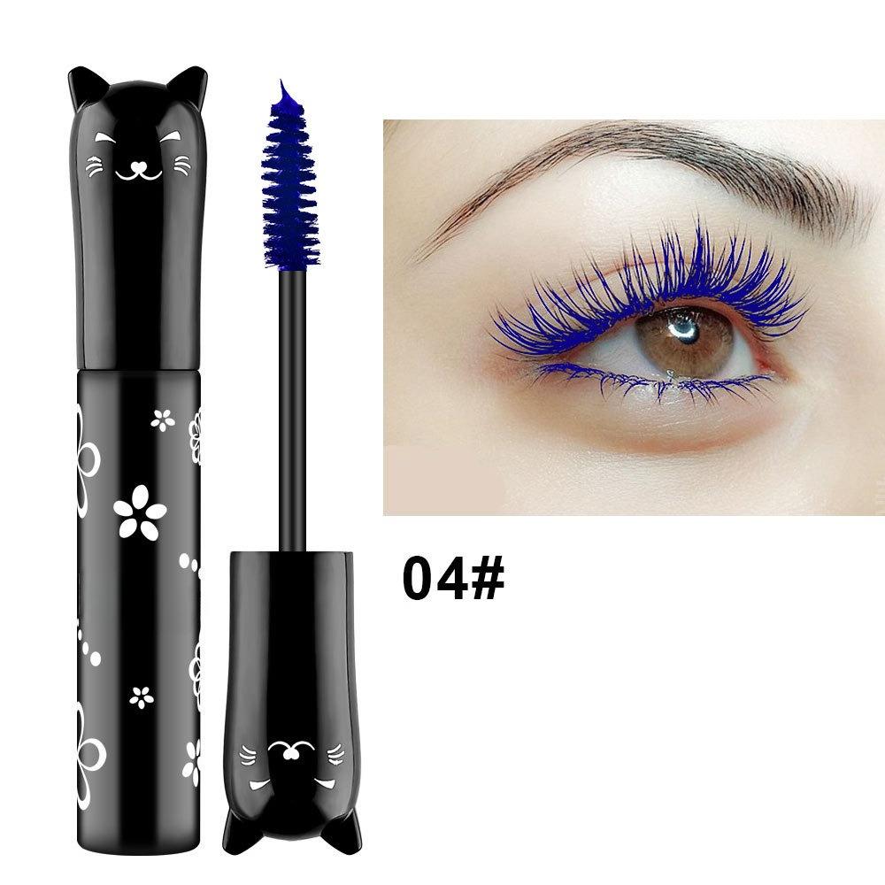 Colored Mascara In Blue  Purple Pink  White  Purple  Royal Blue and Coffee Is Not Easy To Smudge