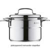 WMF High Stainless Steel 14cm Deep Induction and Gas Simple W0714776040 "Mini Casserole" Double-Handled Pot, Compatible, Design,