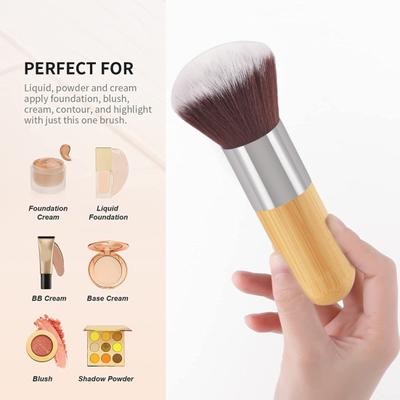 Make-up Pinsel Nylon Weiche Borsten Rutschfester Bambusgriff Professionelles Make-up Multifunktionaler Puderpinsel Foundation Rouge Pinsel Make-up Werkzeuge