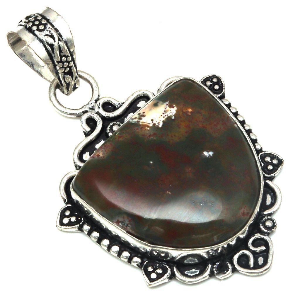 

Подвеска Ocean Jasper Gemstone Handmade Mother Day Silver Jewelry 2